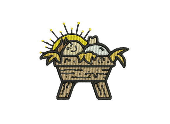 Baby Jesus Embroidery Design