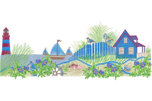 Beautiful House Near Ocean: An Embroidery Designer's Review