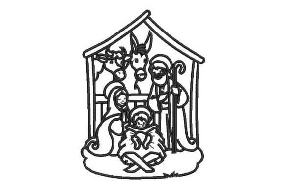 Birth of Jesus Embroidery Design Review for Christmas