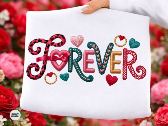Coquette Forever Faux Embroidery PNG – Apparel Review