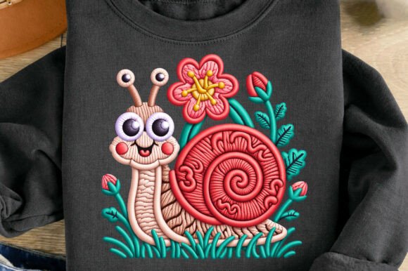 Cute Snail Flower Faux Yarn Embroidery: A Hands-On Review