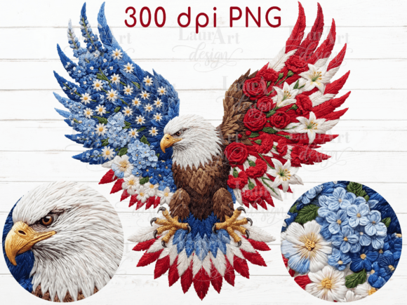 Faux Embroidery Eagle Patriotic Eagle: Seasonal Review
