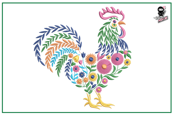 Floral Rooster: A Gift Embroidery Designer’s Review
