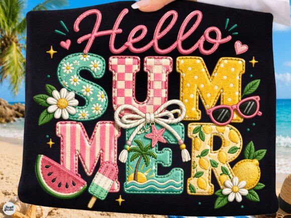 Hello Summer Cute Embroidery PNG – Seller Review