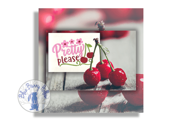 Pretty Please Embroidery: Cherries & Flowers for Boutique Apparel